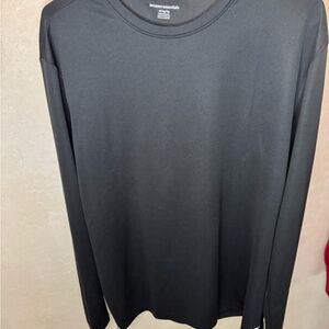 Amazon Essentials Men's Black Long Sleeve Crewneck Tee